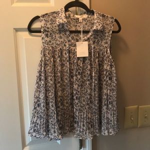 Lauren Conrad Kohl’s sheer blouse top S NWT